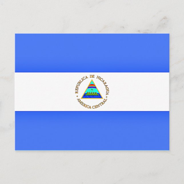 Carte Postale Drapeau du Nicaragua  (Devant)
