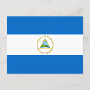 Carte Postale Drapeau du Nicaragua