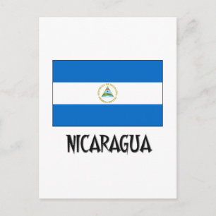 Carte Postale Drapeau du Nicaragua