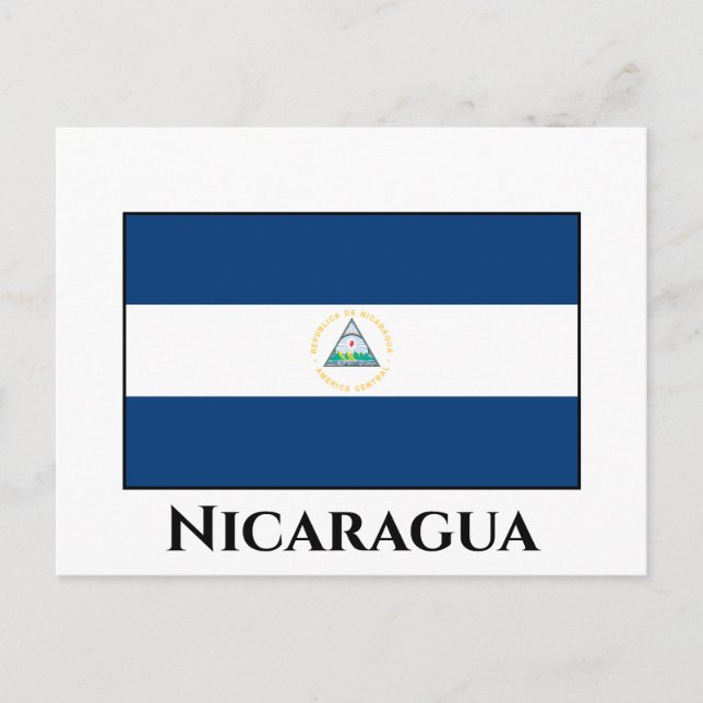 Carte Postale Drapeau du Nicaragua (Nicaragua) (Devant)