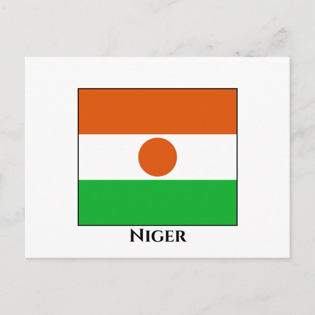 Carte Postale Drapeau du Niger (Devant)