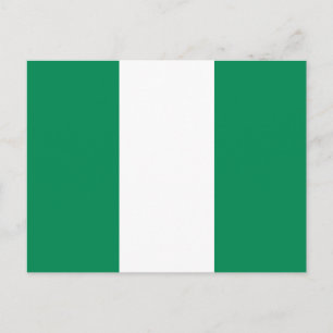 Carte postale drapeau du Nigeria