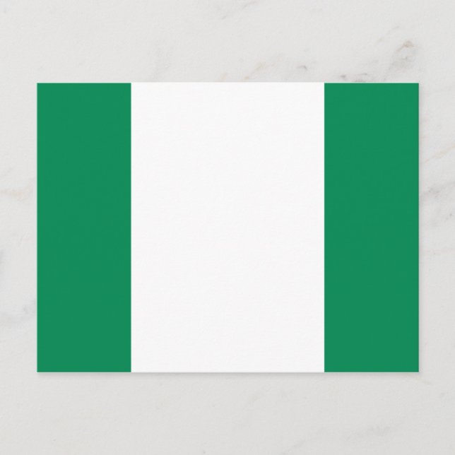 Carte Postale Drapeau du Nigeria (Devant)