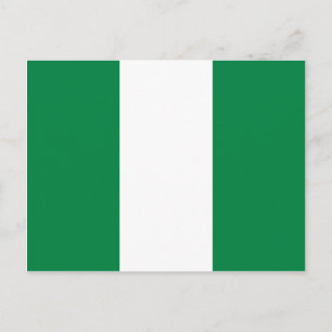 Carte postale drapeau du Nigeria