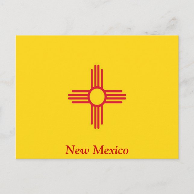 Carte Postale Drapeau du Nouveau-Mexique (Devant)