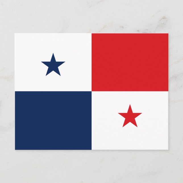 Carte Postale Drapeau du Panama (Devant)