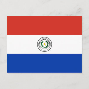Carte Postale Drapeau du Paraguay