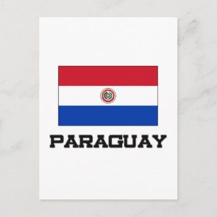 Carte Postale Drapeau du Paraguay