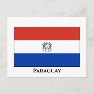 Carte Postale Drapeau du Paraguay (Paraguay)