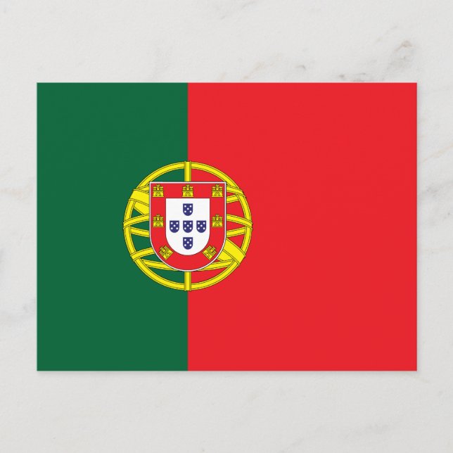 Carte Postale Drapeau du Portugal (Devant)