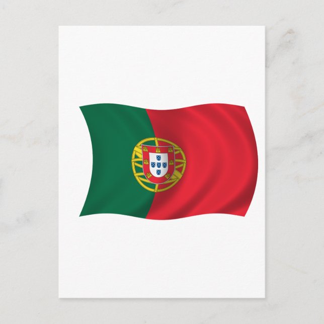 Carte Postale Drapeau du Portugal (Devant)