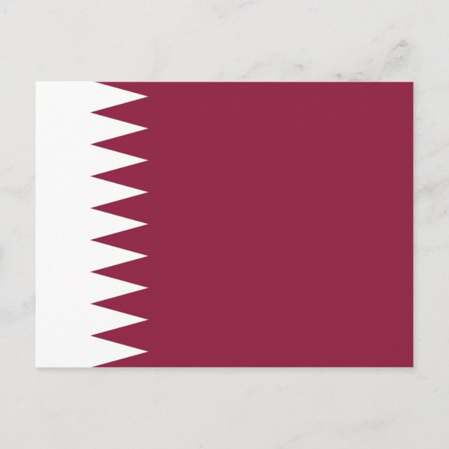 Carte postale drapeau du Qatar (Devant)