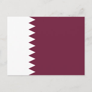Carte postale drapeau du Qatar