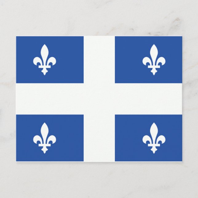 Carte Postale Drapeau du Québec (Devant)