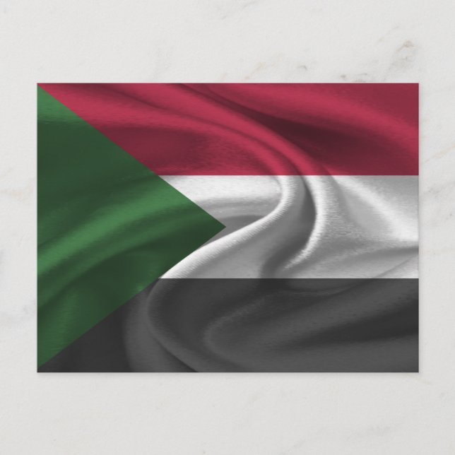 Carte Postale Drapeau du Soudan (Devant)