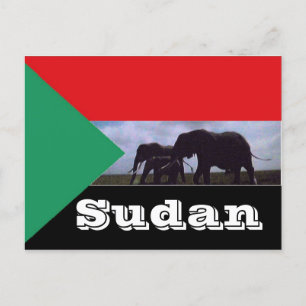 Carte Postale Drapeau du Soudan