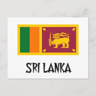 Carte Postale Drapeau du Sri Lanka