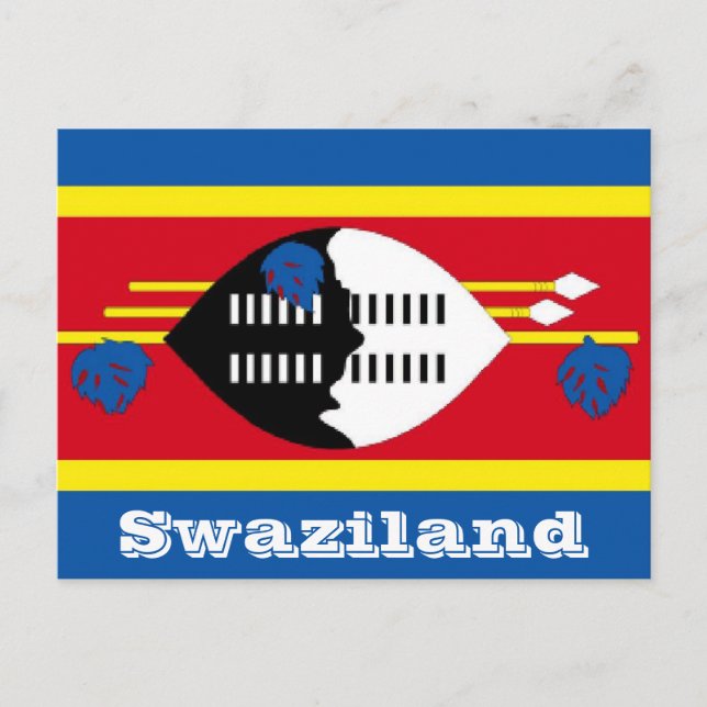 Carte Postale drapeau du Swaziland (Devant)