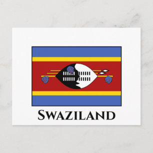 Carte Postale Drapeau du Swaziland