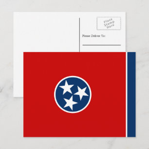 Carte Postale Drapeau du Tennessean, Drapeau du Tennessee
