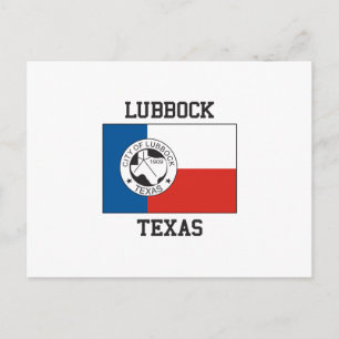 Carte Postale Drapeau du Texas Lubbock