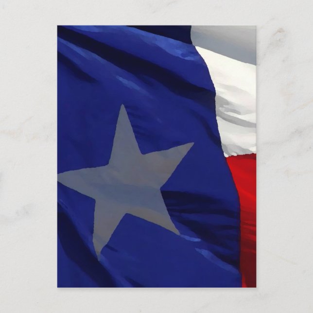 Carte Postale Drapeau du Texas Pop Art (Devant)