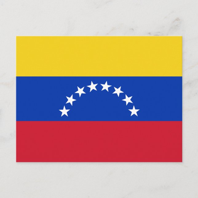 Carte postale drapeau du Venezuela (Devant)