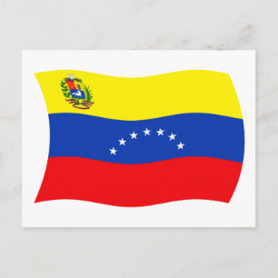 Carte postale drapeau du Venezuela