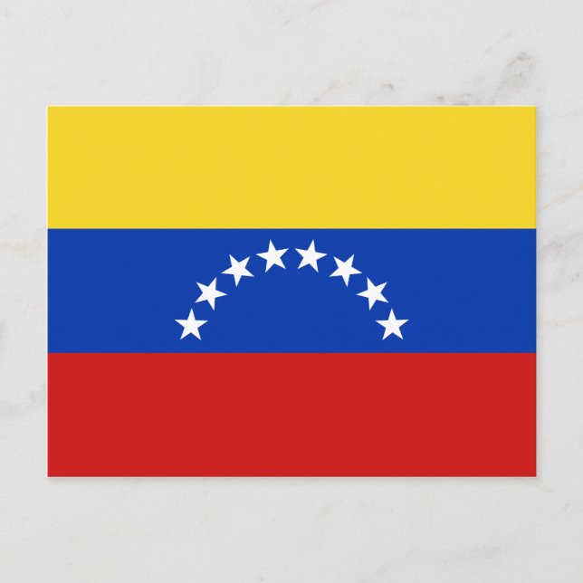 Carte postale drapeau du Venezuela (Devant)