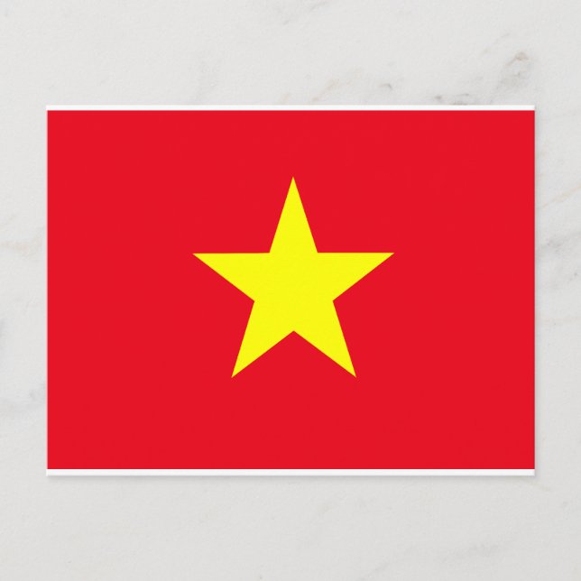 Carte Postale Drapeau du Vietnam (Devant)