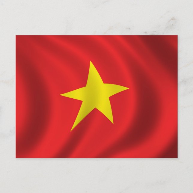 Carte Postale Drapeau du Vietnam (Devant)