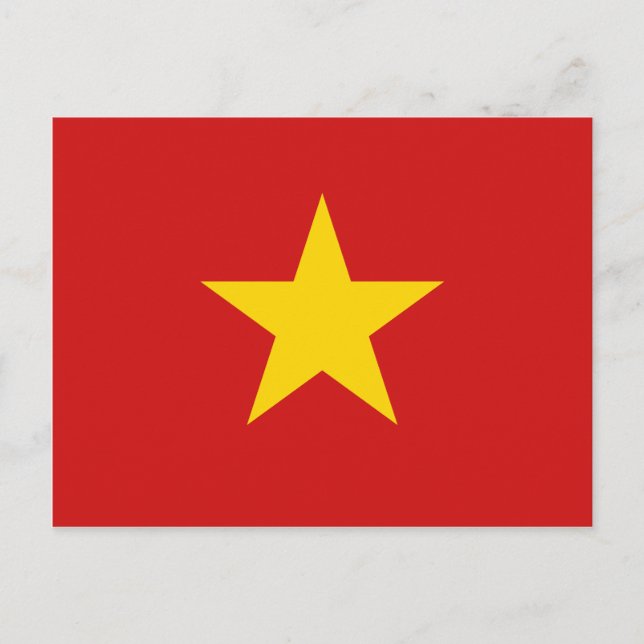 Carte postale drapeau du Vietnam (Devant)