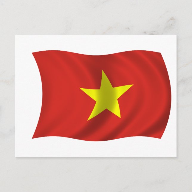 Carte Postale Drapeau du Vietnam (Devant)