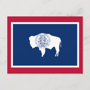 Carte Postale Drapeau du Wyoming
