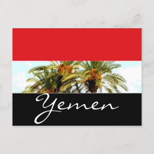 Carte Postale Drapeau du Yémen