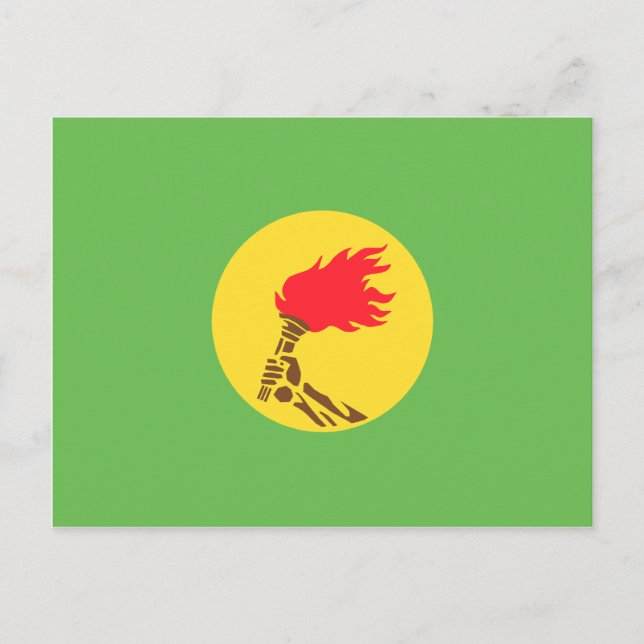 Carte Postale Drapeau du Zaïre, République démocratique du Congo (Devant)