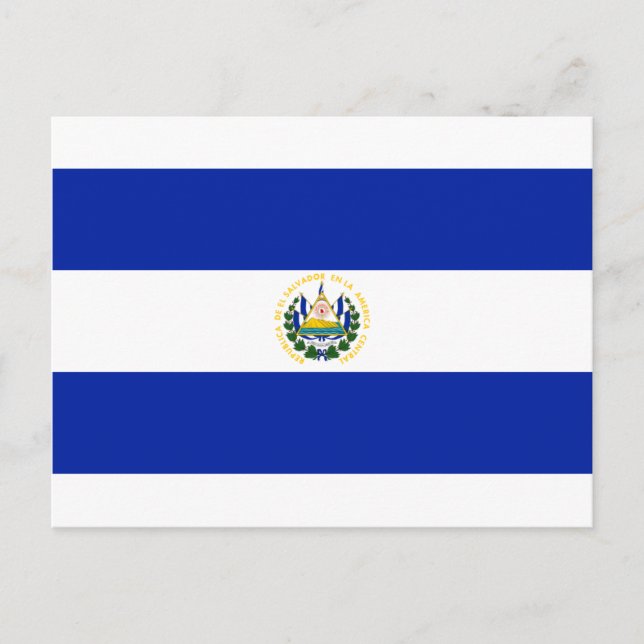 Carte Postale Drapeau El Salvador (Devant)