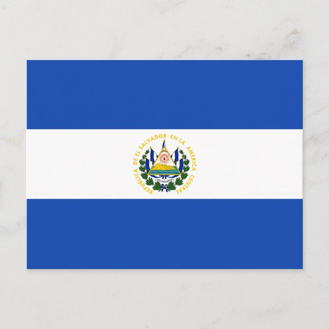 Carte postale Drapeau El Salvador (Devant)