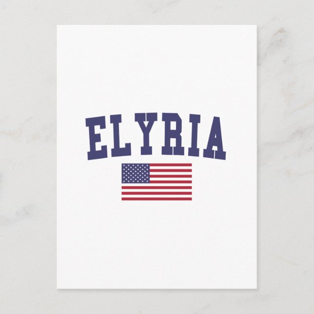 Carte Postale Drapeau Elyria US (Devant)