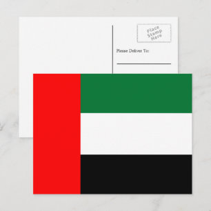 Carte Postale Drapeau Emirati, Drapeau des Émirats arabes unis