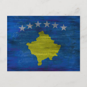 Carte Postale Drapeau en détresse du Kosovo