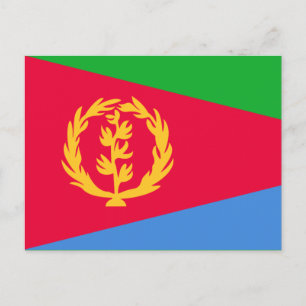 Carte Postale Drapeau érythréen