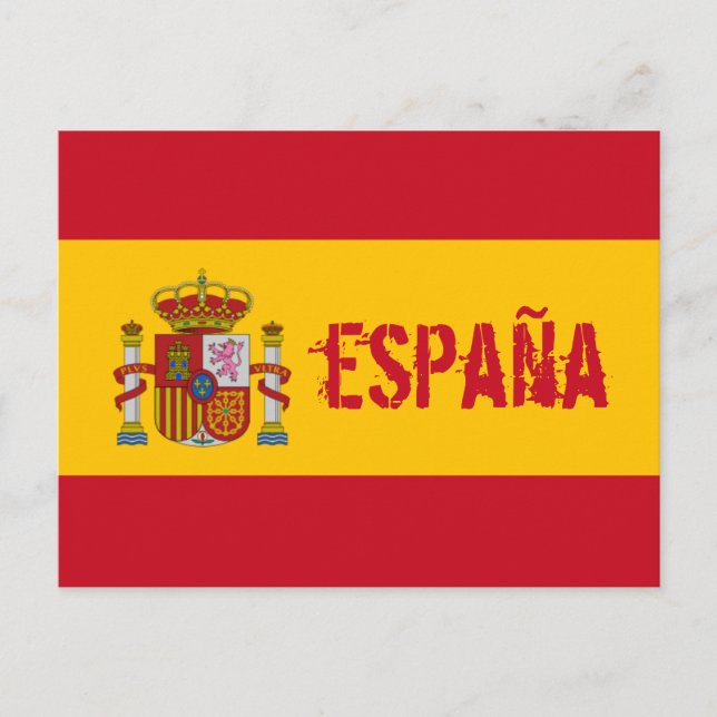 carte postale drapeau espagne (Devant)