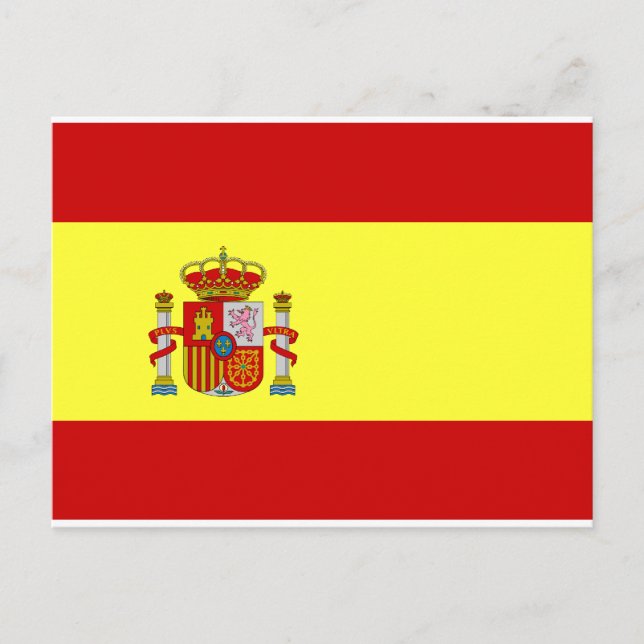 Carte Postale Drapeau Espagne (Devant)