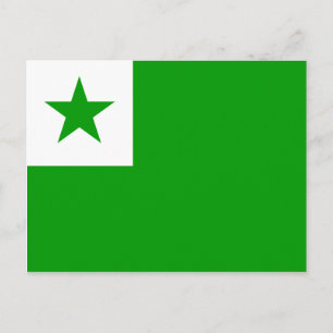 Carte Postale Drapeau espéranto