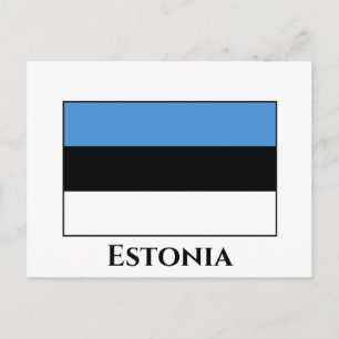 Carte Postale Drapeau estonien