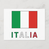 Drapeau et mot italiens