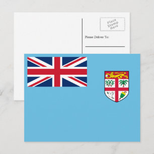 Carte Postale Drapeau fidjien, Drapeau des Fidji