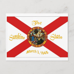 Carte postale Drapeau Floride
