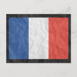 Carte Postale Drapeau français